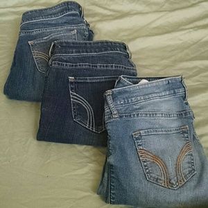 HURRY~selling ALL 3 size 1 hollister jeans!!